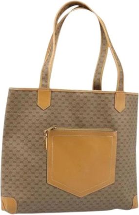 Gucci Pre-owned Vintage Tote Bag - Dames - Vintage Shopper - Beige - ONE Size - Leer - Vintage