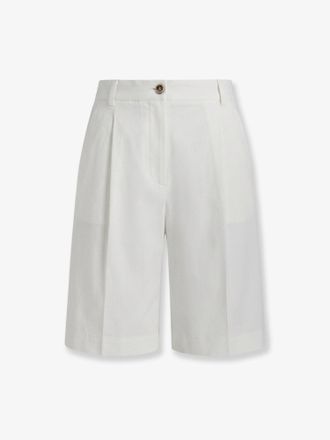 Pinko Byrana linen and viscose shorts - PINKO - gender_Woman