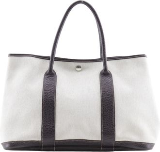 Hermès Beige Brown Marron Toile H Buffalo Leather Tote Bag (Pre-Owned)