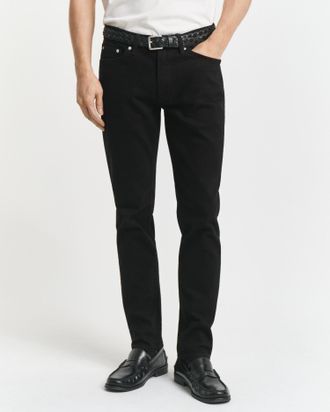 GANT Men Slim Fit Stay Black Jeans (29/32) BLACK
