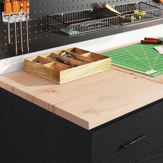 Berkfield Home Durable Garage Storage Cabinet Black 40x51x85 cm Solid Wood Pine | Size: 40 x 51 x 85 cm