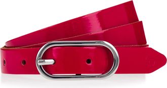 Tamaris Lederg&uuml;rtel TAMARIS, Damen, Gr. 100, rot, Materialmix, unifarben, G&uuml;rtel Lederg&uuml;rtel, mit Doppelschnalle