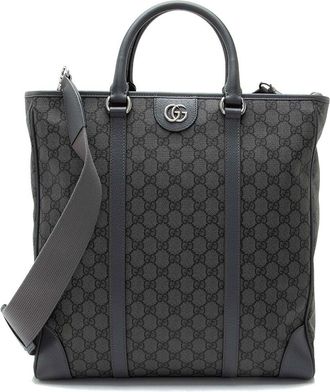 Gucci Gg Supreme Ophidia Vertical Medium Tote (Authentic Pre-Loved)