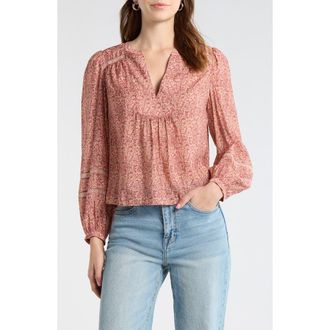 Paige Calgary Print Top in Pink Multi at Nordstrom, Size Xx-Small