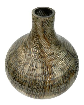 A&B Home Discontinued A&B Home Round Vase With Swirled Geometric Pattern