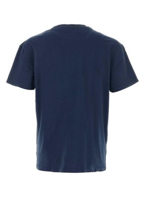 Polo Ralph Lauren Mens Navy Blue Cotton T-Shirt Darkcobalt Exterior Exterior: T-shirts And Polos