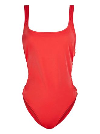 Solid & Striped The Jennifer badpak met uitgesneden details - Rood