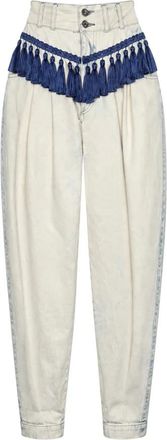 Dolce & Gabbana Pantaloni Tessuti a 5 Tasche - - Trousers - Donna - Beige - S