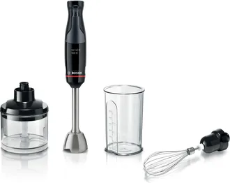 Bosch Batidora De Mano, Ergomaster, 1000w, Quattroblade, Accesorios Incluidos, Serie 4, Antracita, Msm4w421