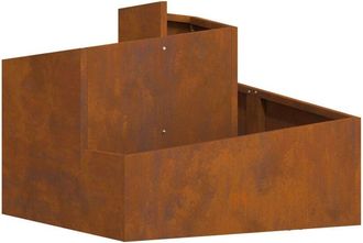 vidaXL Vidaxl - Garden Planter Brown 60 x 60 x 50 cm Weathering steel