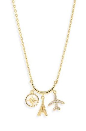 Argento Vivo Paris Charm Necklace in Gold at Nordstrom Rack