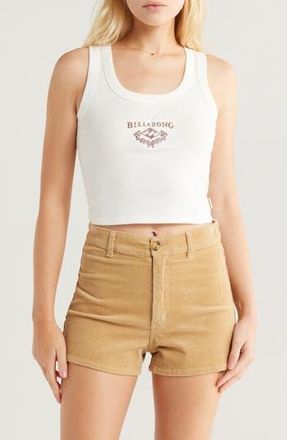 Billabong Original Tiny Rib Crop Tank in Stencil Wash at Nordstrom Rack, Size X-Large