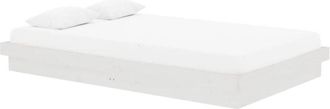 vidaXL Vidaxl - Estructura de cama sin colchón madera maciza blanco 120x200 cm