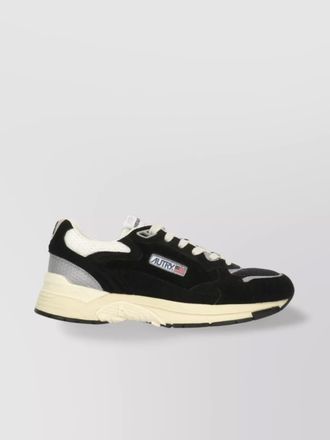 Autry leather and fabric sneakers