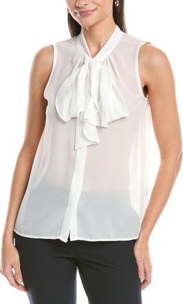 Tahari by ASL Tahari Asl Ruffle Scarf Neck Top