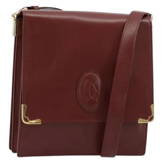 Cartier Pre-owned Cross Body Bags, female, Red, Size: ONE SIZE Pre-owned Vintage Shoulder Bag