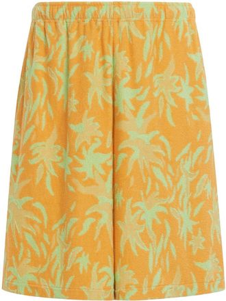 Marni graphic-print drop-crotch shorts - men - Cotton/Polyester - 54 - JQR17