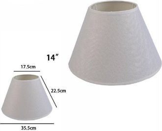 Trade Shop Trade Shop - Reemplazo Cl&aacute;sico De Pantalla Cilindr&aacute; Cilindr&aacute; Para L&aacute;mpara Y L&aacute;mpara De Pared Tnt - -14-blanco