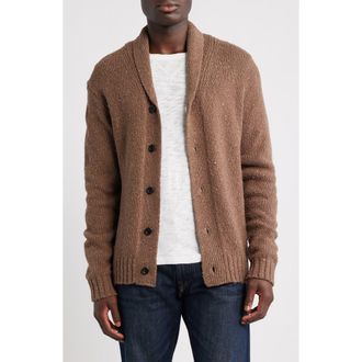 Rails Corden Neppy Shawl Collar Cardigan in Chestnut Speckle at Nordstrom Rack, Size X-Large