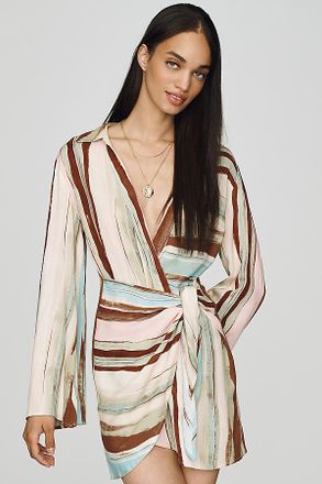 En Saison Lana Wrap Mini Dress