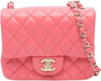 Chanel Pre-owned Vintage Schoudertas - Dames - Vintage Schoudertas - Roze - ONE Size - Leer - Vintage