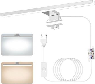 OEM L&aacute;mpara Led Para Espejo De Ba&ntilde;o, Temperatura De Color Dual 4000k/6000k, 30 Cm, 6 W, Ip44, Luz De Tocador De Aluminio Impermeable Con Interruptor Con C