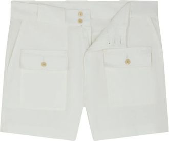 Fursac Shorts in tela - Bianco