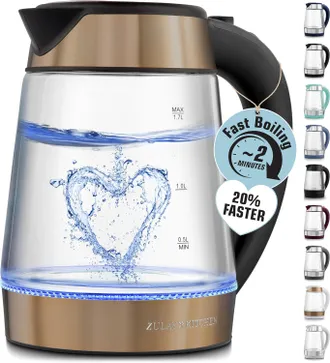 Zulay Kitchen Fast-Boiling Electric Kettle - 1.7L Hot Water Kettle 1500W With Auto Shut-Off