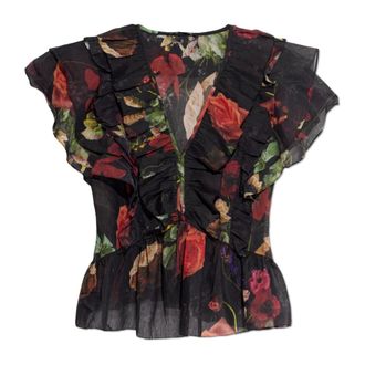 AllSaints Blouses, female, Black, Size: 2XS Alma Top