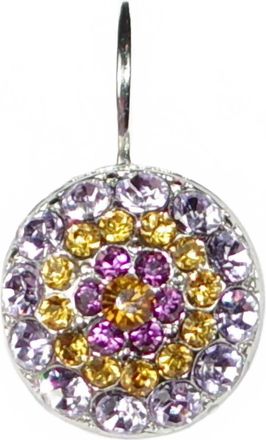 Mariana Womens Sunrise Earrings In Amber / Lavender