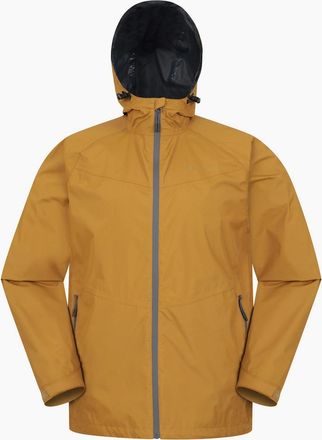 Mountain Warehouse Mens Mountain Warehouse Mens Summit Extreme Waterproof 2.5 Layer Jacket - Yellow/Orange - Size: 46/Regular