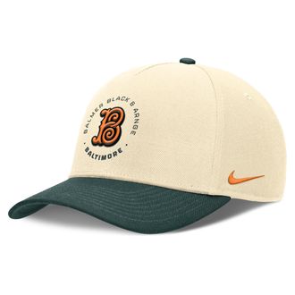 Nike Baltimore Orioles City Connect Rise Nike Mens Dri-FIT MLB A-Frame Adjustable Hat in Brown | NB460HP3OLE-NLH