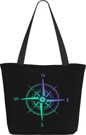 AOOEDM Compass Spinnings Top Ladies Shopping Bag 13x11x7in.The Perfect ValentineS Day Gift.It Is The Best ValentineS Day Gift For Mom, Daughter, Wife,Etc