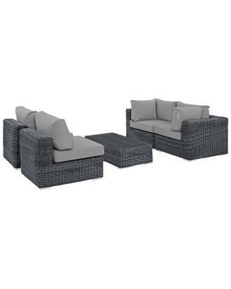 ModWay Summon 5-Piece Outdoor Patio Sunbrella Sectional Set
