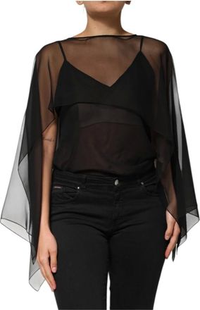 Dolce & Gabbana Dames, Blouses & Shirts, Zwart, Maat: XS Zijde