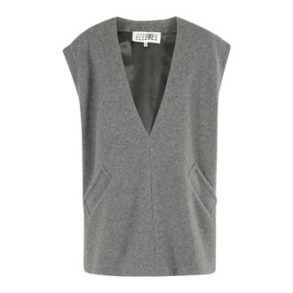 Maison Margiela Over Vest - - Jackets - Donna - Grigio - S