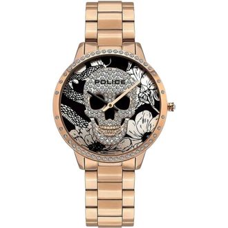 Police Roze Roestvrijstalen Dameshorloge - Dames - Accessoires - Roze - Maat: ONE Size