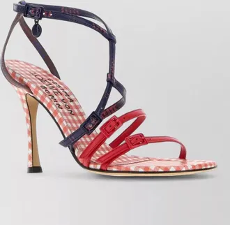 Loewe leather printed sandals