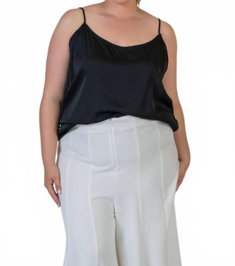 Nouvelle/Silk95Five Zanzi Scoopneck Camisole - Plus In Black
