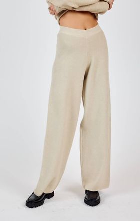 Sadie & Sage Kelsie Knit Pants In Stone