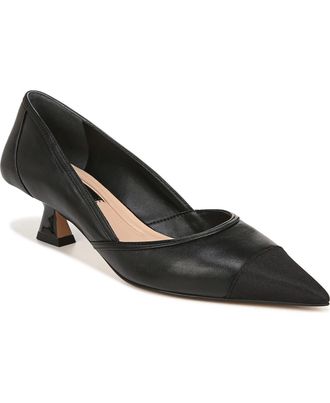 Franco Sarto Womens Franco Sarto Darcy I4896M7002 Pump Black Leather Kitten Heel HAWK2421