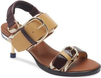 4CCCCees Osha Line Mid Sandal in Zebra Mix at Nordstrom, Size 7.5Us