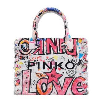 Pinko Beach Shopper - Dames - Shoppers - Veelkleurig - ONE Size - Katoen - Tassen