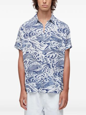 Osklen graphic-print short-sleeve shirt - men - Fabric - P - White