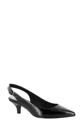 Easy Street Faye Slingback Pump in Black Patent at Nordstrom Rack, Size 5.5