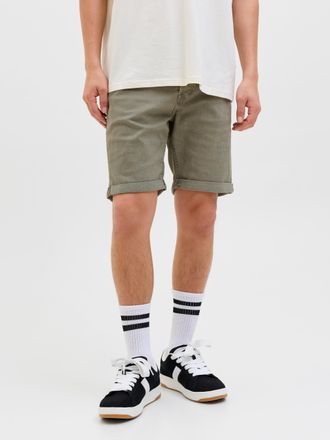 Jack & Jones Shorts JACK & JONES JJIRICK JJORIGINAL SHORTS SQ 913 SN, Herren, Gr. XXL, N-Gr, gr&uuml;n (deep lichen gr&uuml;n), Web, Obermaterial: 76% Baumwolle, 22% Polyest