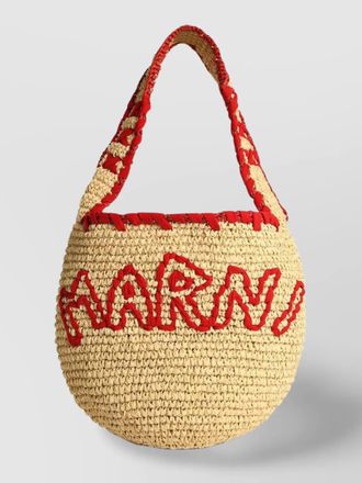 Marni raffia medium tote bag