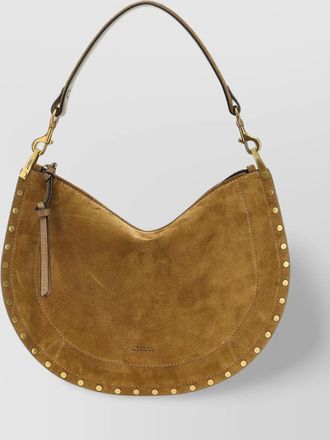 Isabel Marant zipped studded suede shoulder bag