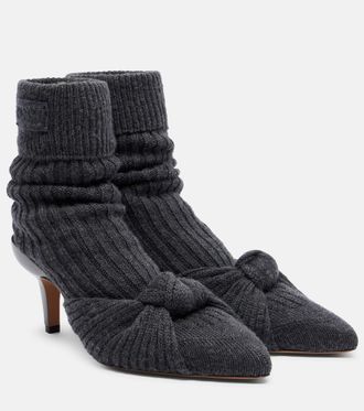 Chlo&eacute; Chlo&eacute; Ribbed-knit sock boots