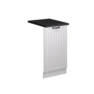 Vicco Panel Frontal Del Lavavajillas Fame-line, Blanco Casa De Campo, 45 Cm, Et Antracita Vicco